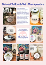 product photo gallery - All-Purpose Face & Body Whipped Tallow Balm With botanical Extracts- 4 Oz