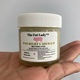 Lard Rub Mentholated. Deep Pain Relief Penetrating Formula with Willow bark & herbal oils - 1.5 Oz