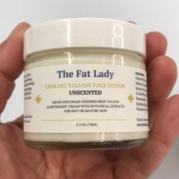 Cooling Tallow Face Lotion for Mature Skin – With Botanical Extracts & Natural Collagen Boosters – Multiple sizes