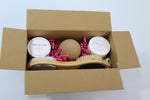 The Fat Lady Tallow Foot Spa Gift Set featuring natural tallow-based foot care products in a decorative gift box.