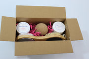 The Fat Lady Tallow Foot Spa Gift Set featuring natural tallow-based foot care products in a decorative gift box.