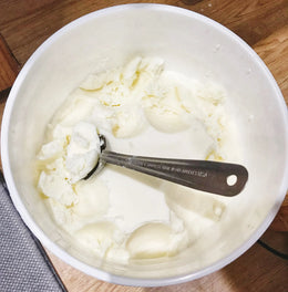 Photo showing the product - Premium Grass-fed Beef Tallow Fat. 5-Gallon Bulk Size Buckets. Limited Quantities. Free shipping.
