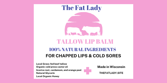 Tallow Lip Balm with Botanical Extracts for Nourished and Moisturized Lips