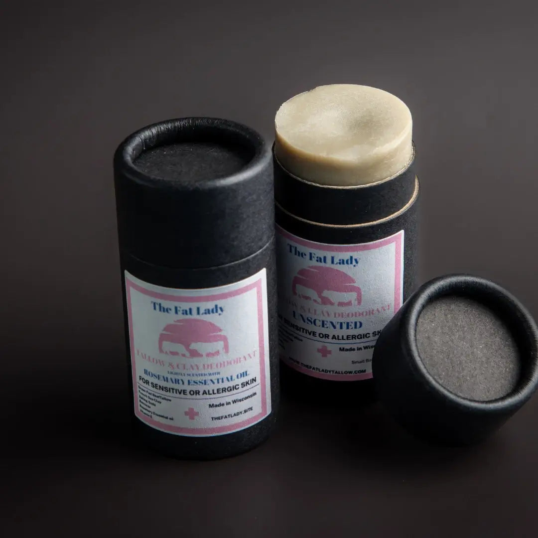 Tallow Deodorant - Residue Free & Natural with French | The Fat Lady