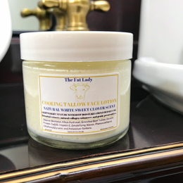 Cooling Tallow Face Lotion for Mature Skin – With Botanical Extracts & Natural Collagen Boosters – Multiple sizes