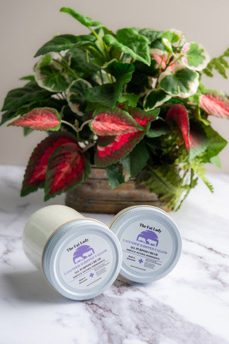 Lavender Whipped Tallow Cream for Face & Body. Only 2 Natural Ingredients: Grass-fed Beef Tallow and Organic Lavender Essential Oil -4 and 8 Oz