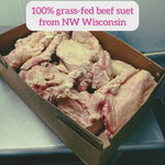 100% grass-fed beef suet from NW Wisconsim